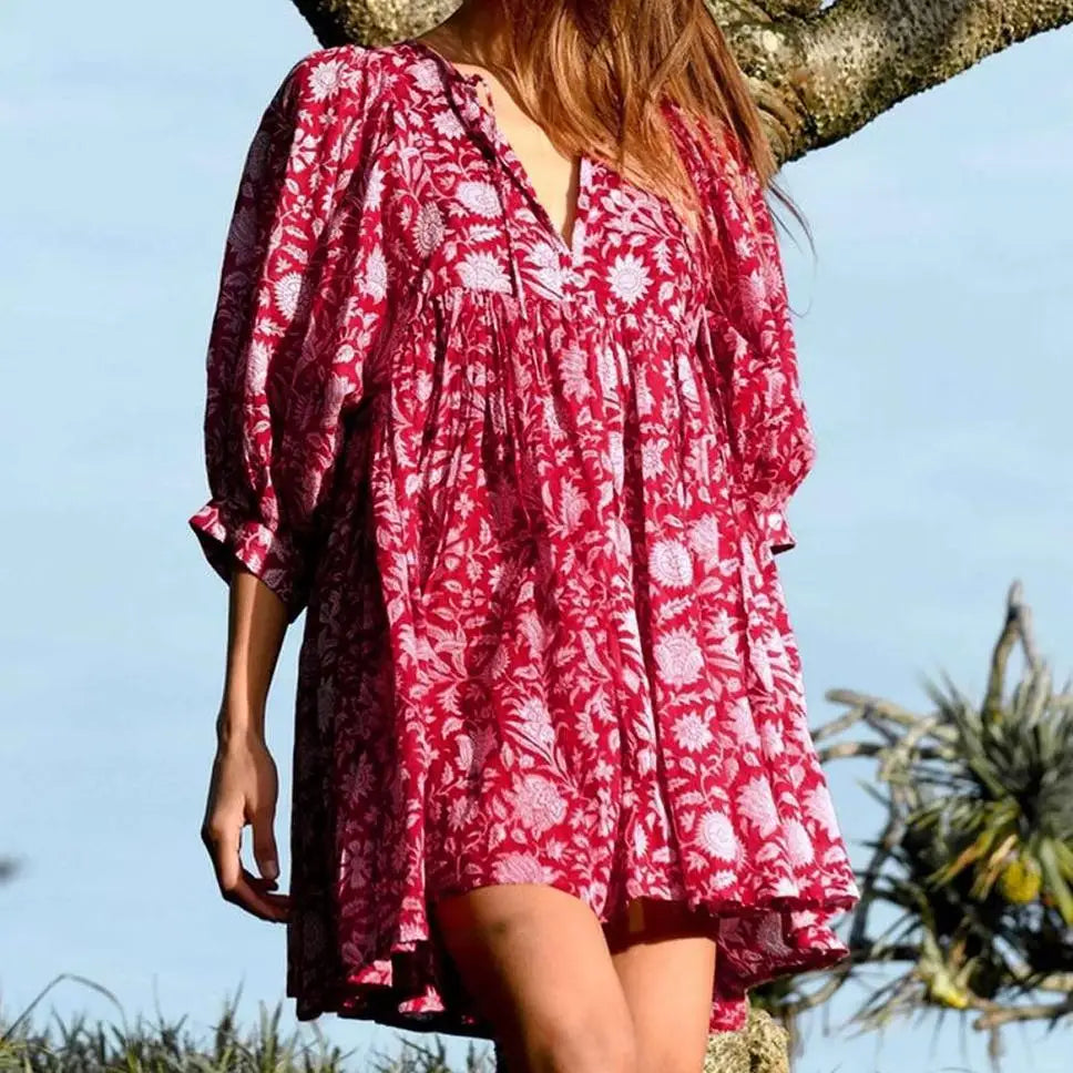 Salt & Sand | Floral Viscose Summer Beach Dress