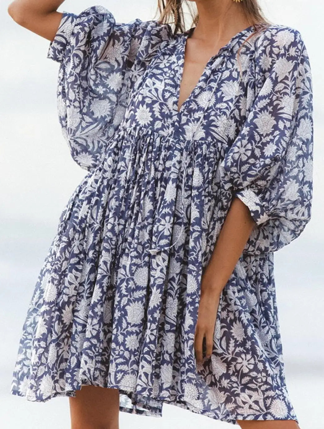 Salt & Sand | Floral Viscose Summer Beach Dress