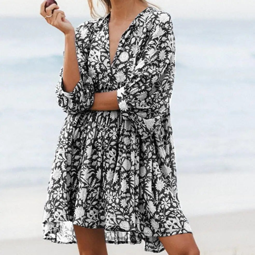 Salt & Sand | Floral Viscose Summer Beach Dress