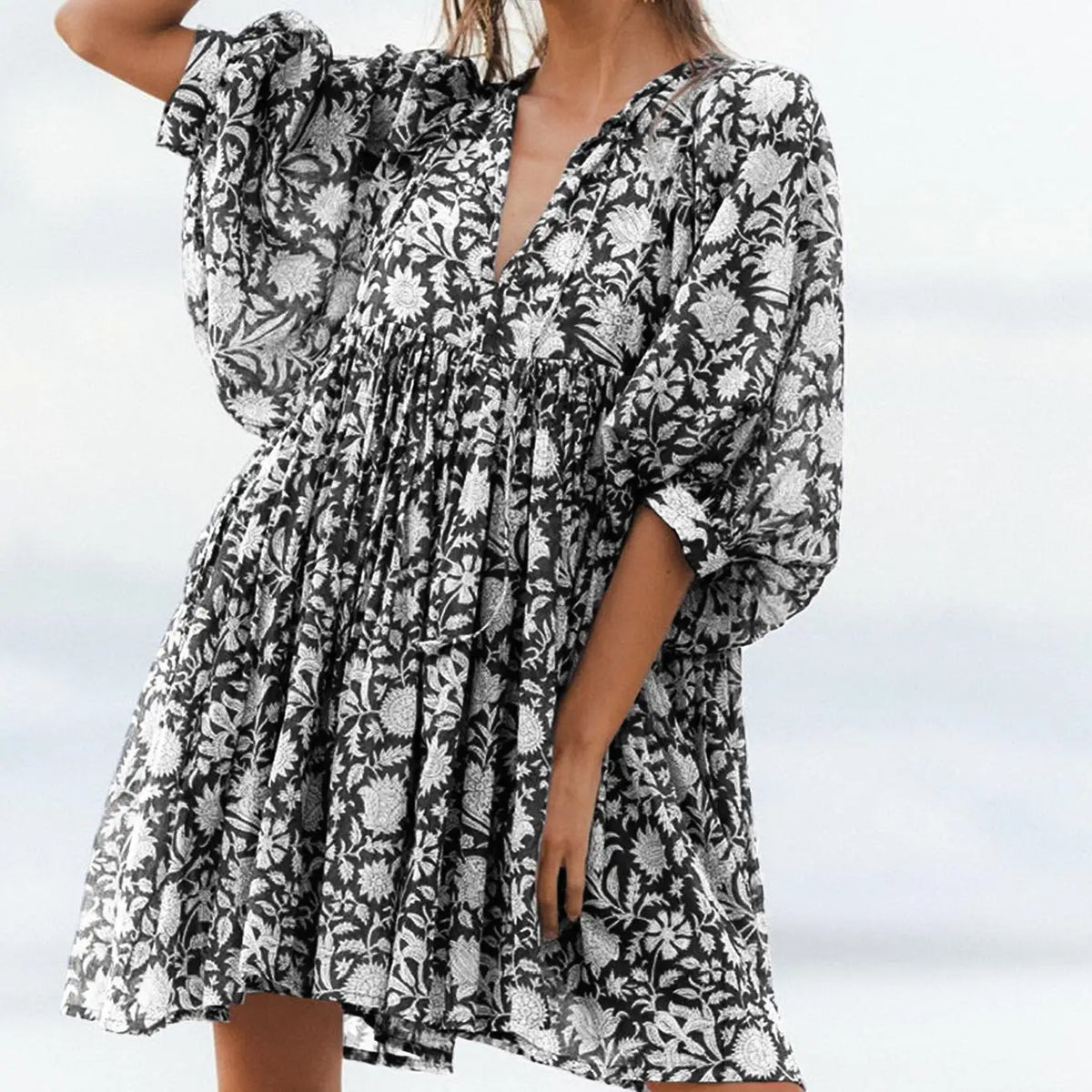 Salt & Sand | Floral Viscose Summer Beach Dress