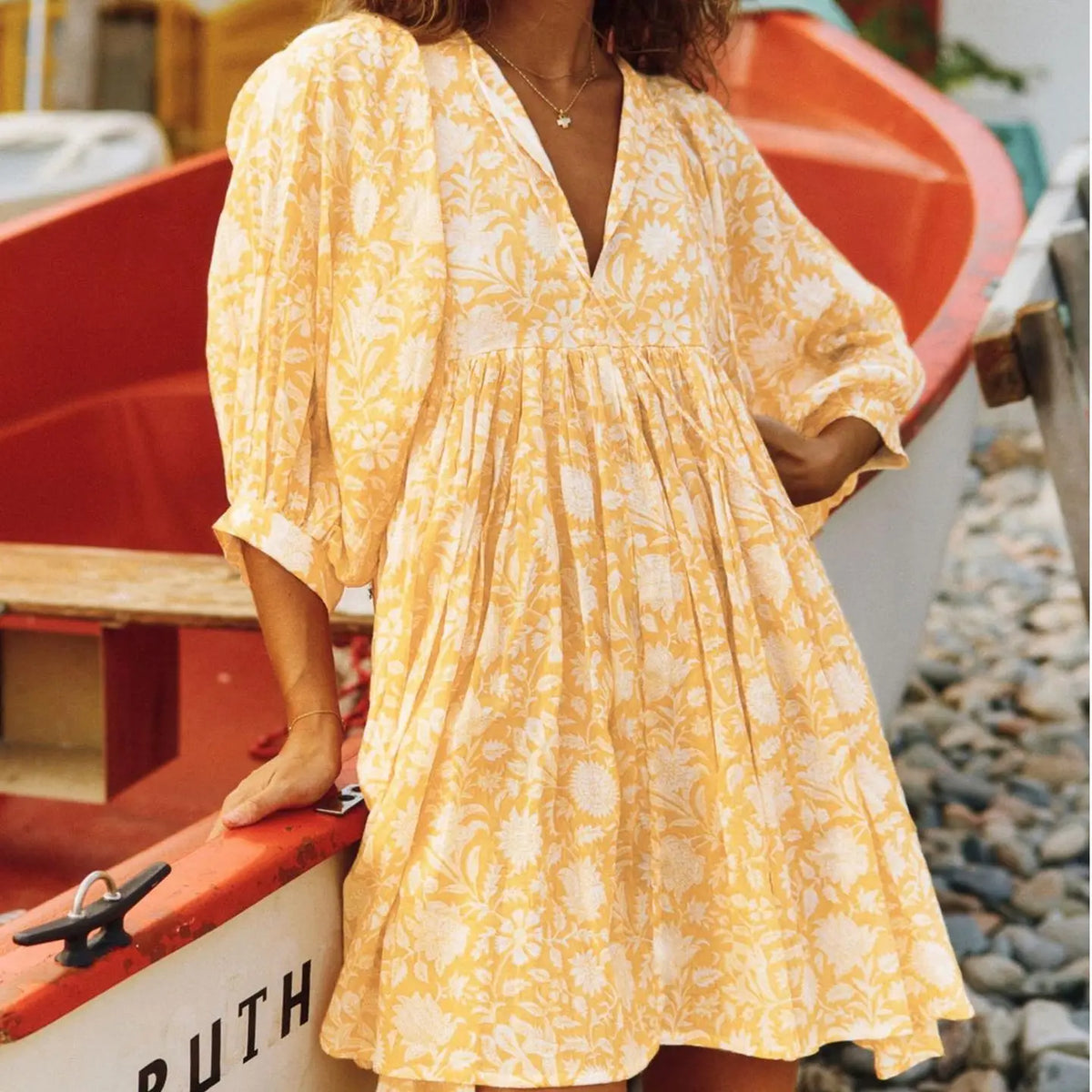 Salt & Sand | Floral Viscose Summer Beach Dress