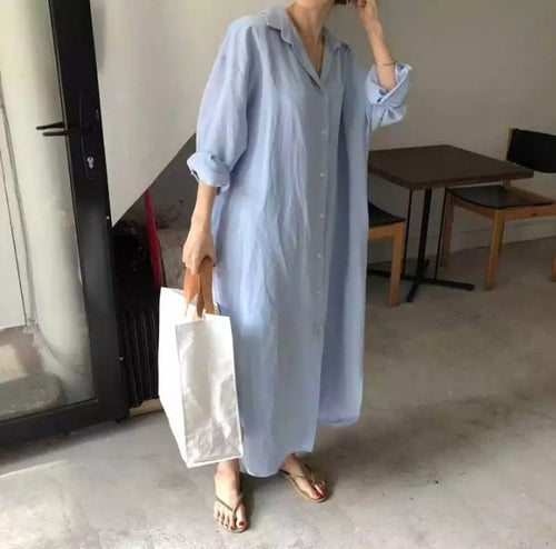 The Harper | Cotton Shirt Dress