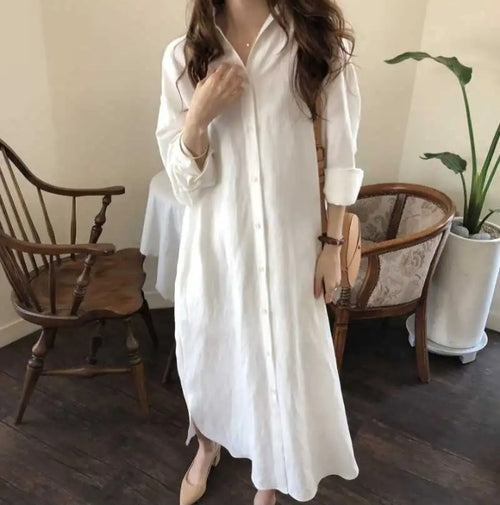 The Harper | Cotton Shirt Dress