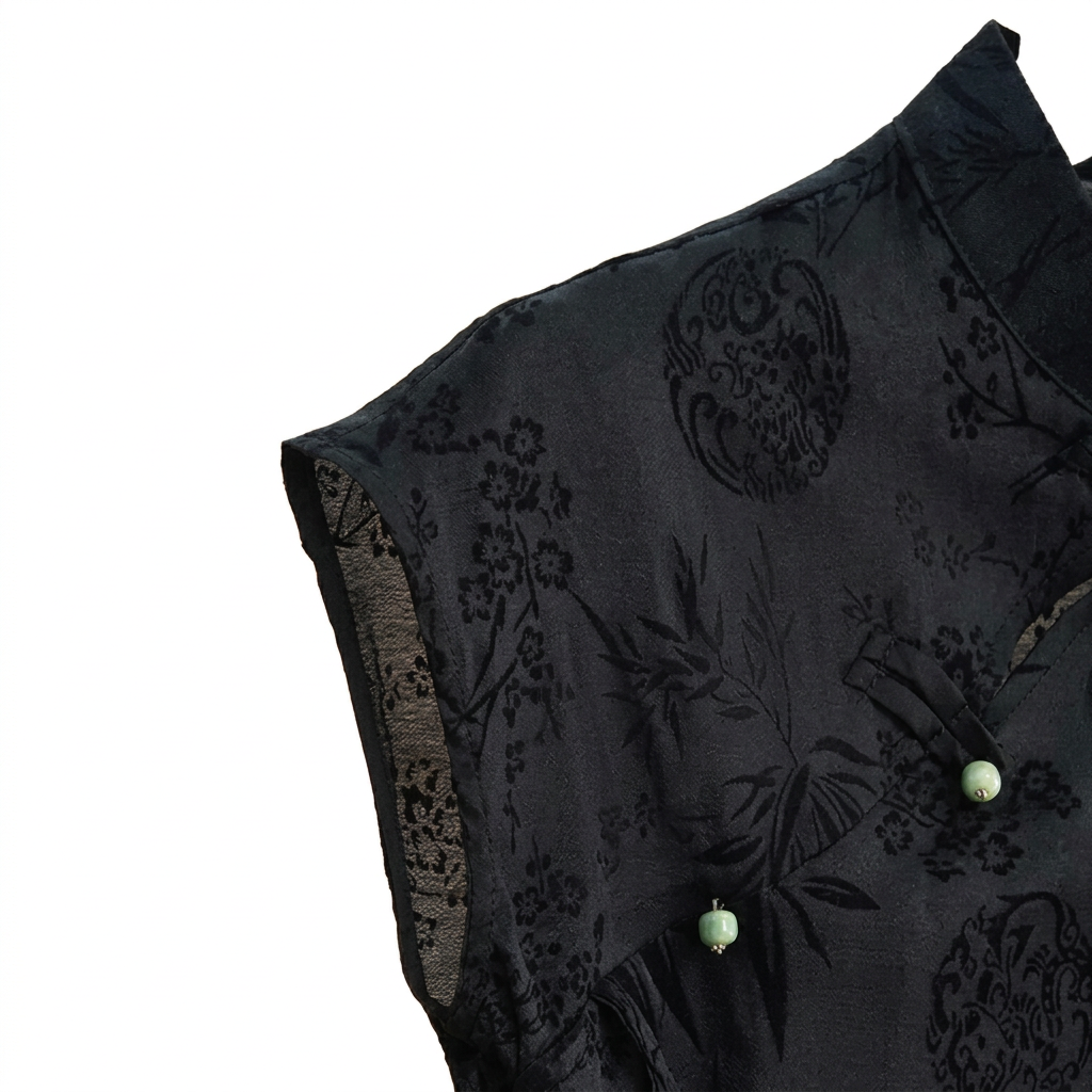 Black Jacquard Top