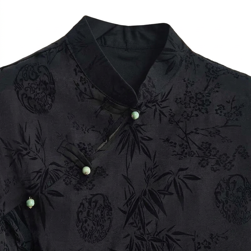 Black Jacquard Top